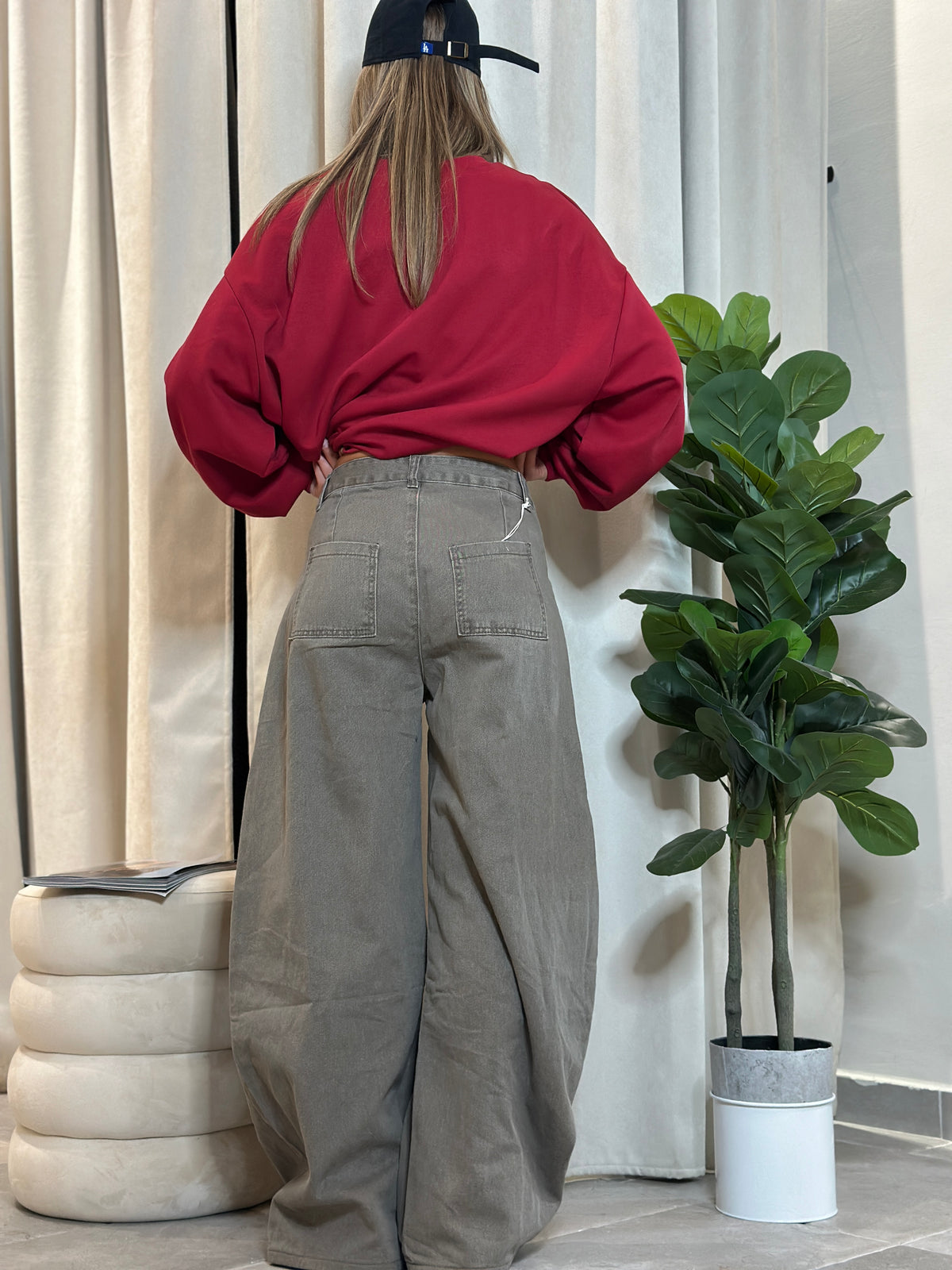 jeans baggy grey