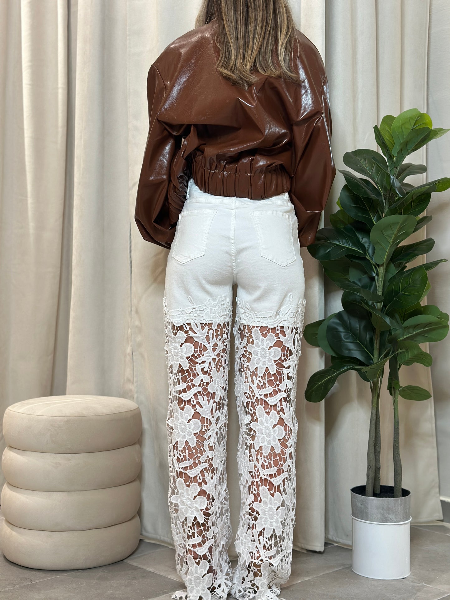 jeans denim pizzo