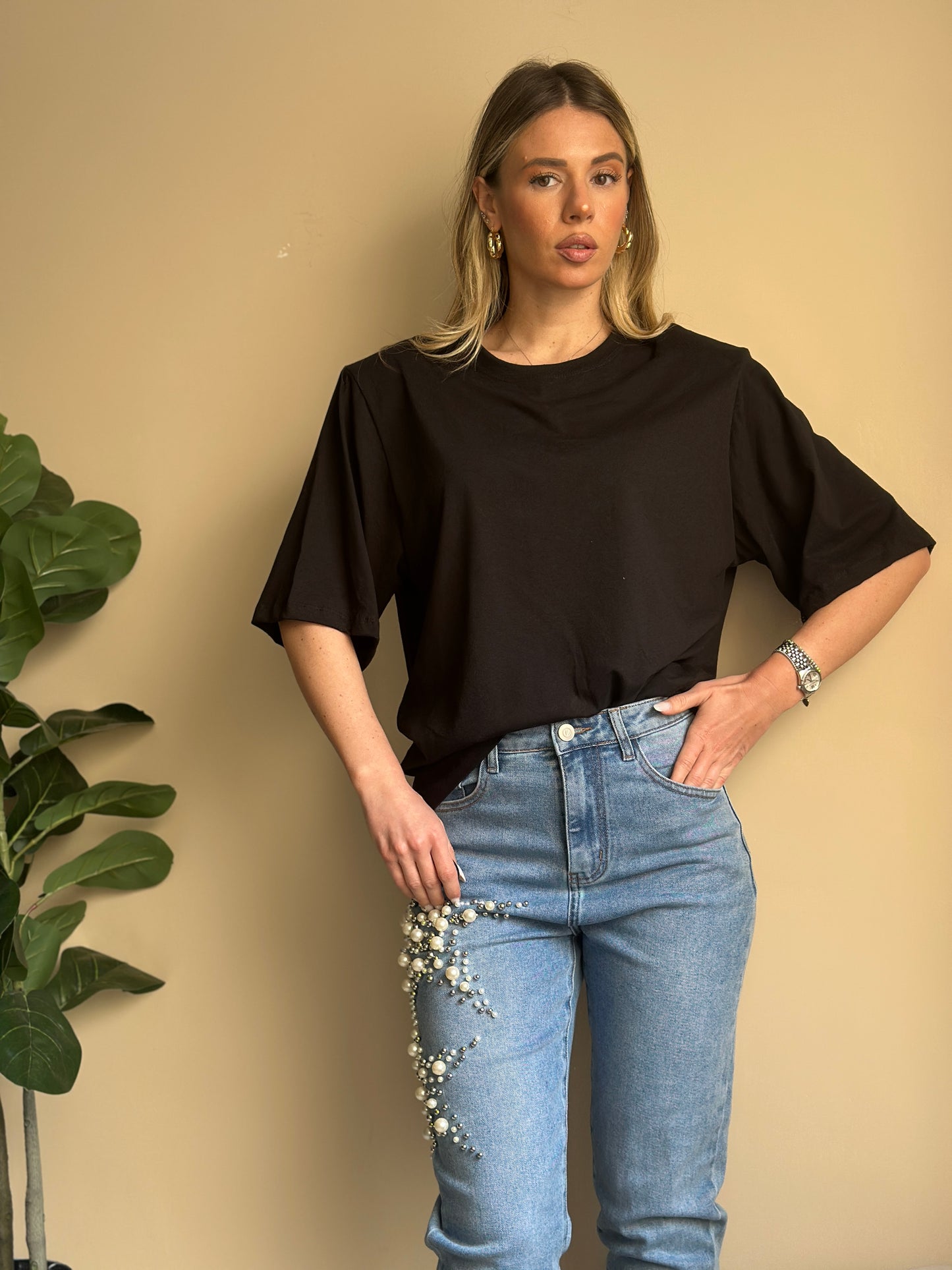 t-shirt spalline