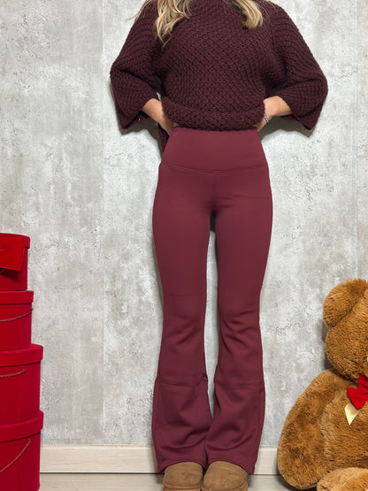 Leggins a zampa felpato