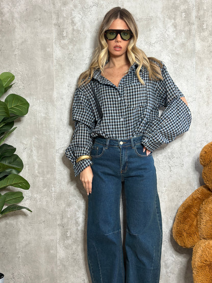 Skirt spalline Flanella