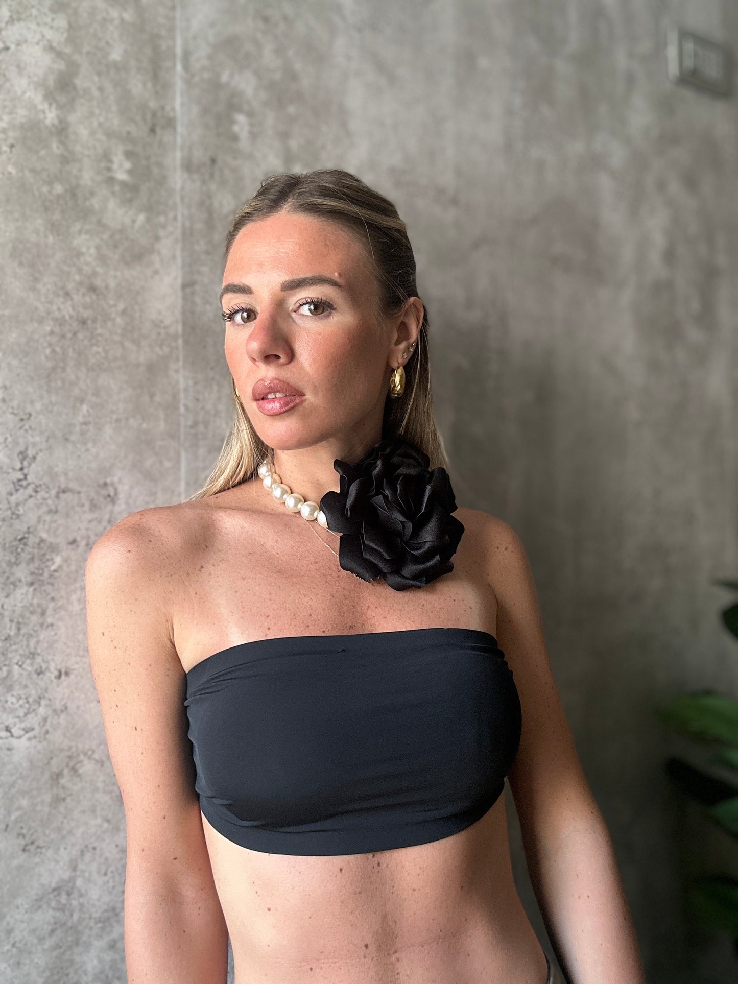 collana maxi rosa