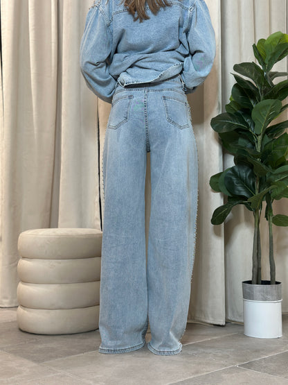 Jeans Denim Borchie