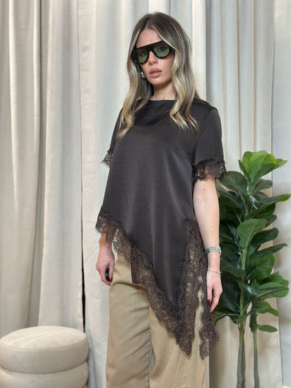 T-shirt lingerie Asimettrica