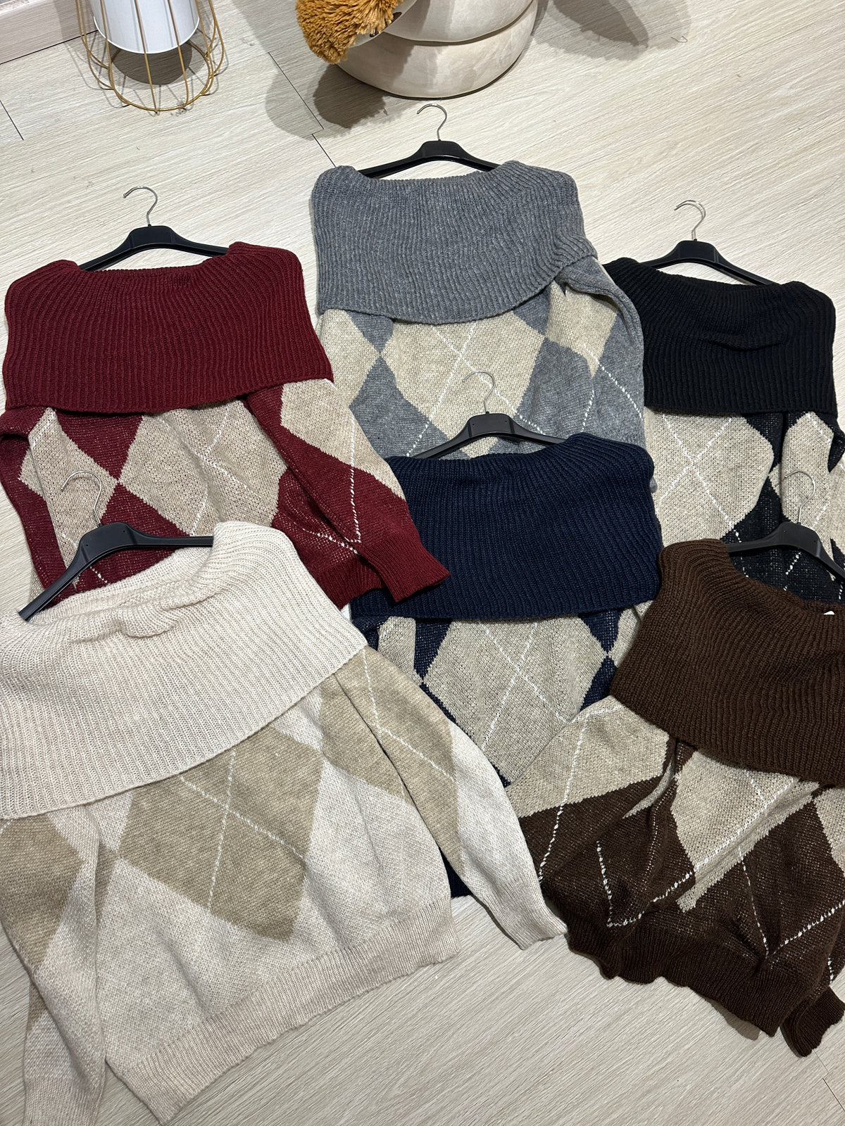 sweater barca a quadri