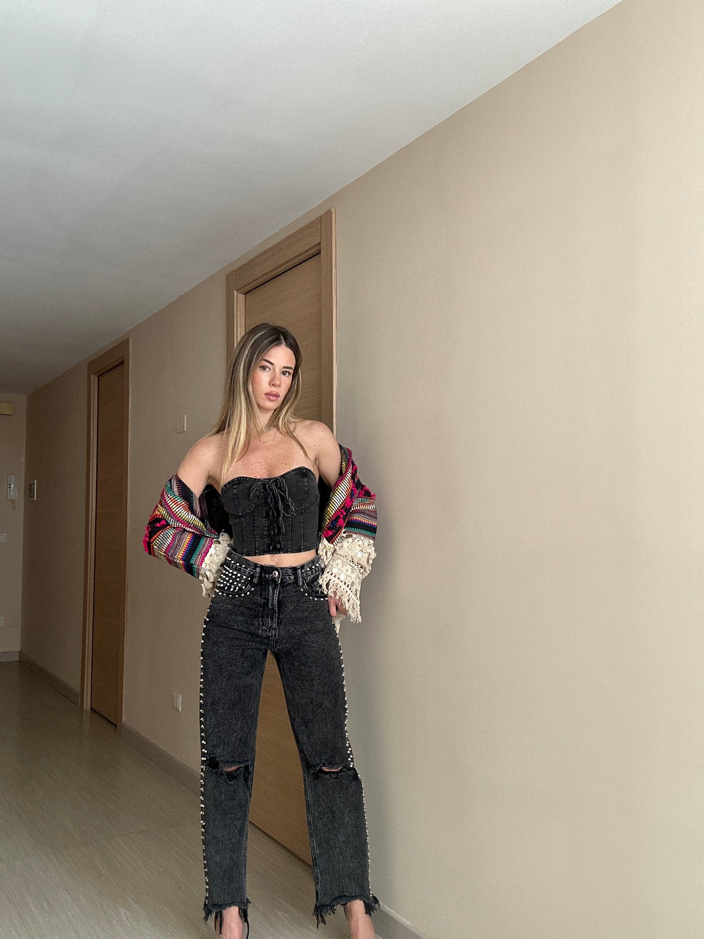 jeans borchie