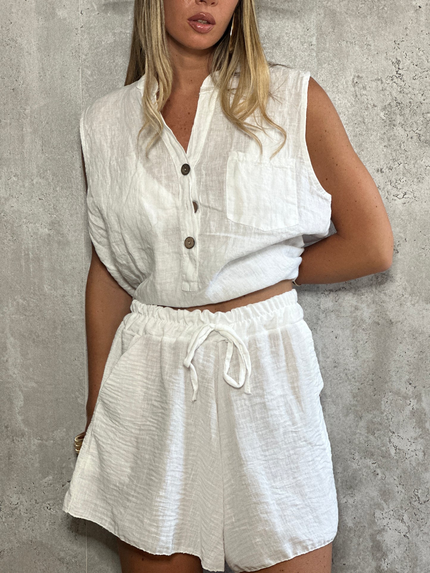 short effetto lino