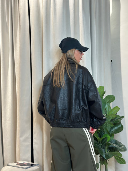 Bomber Ecopelle Black