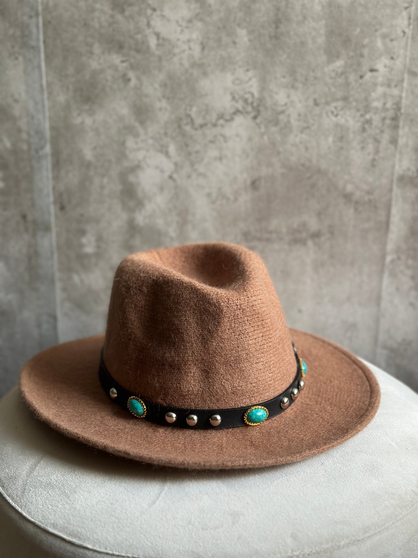 cappello fedora cuoio
