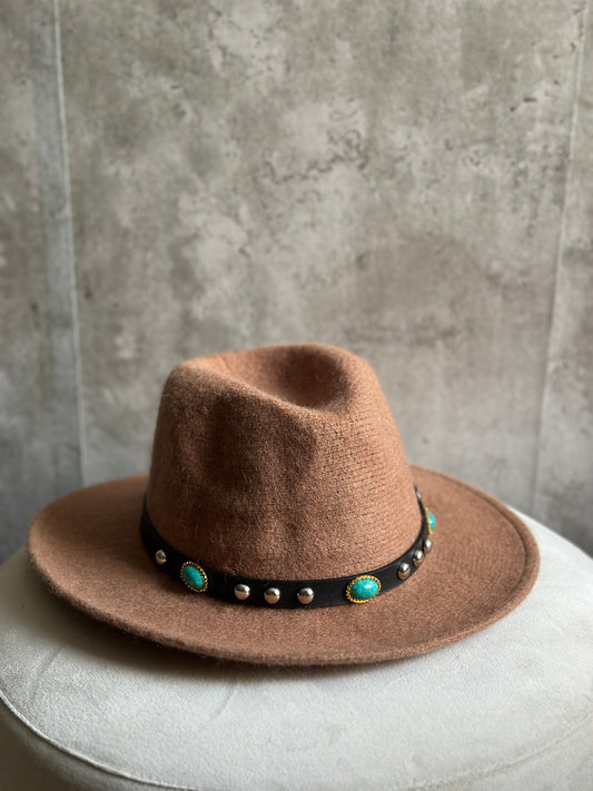 Cappello Fedora Cuoio