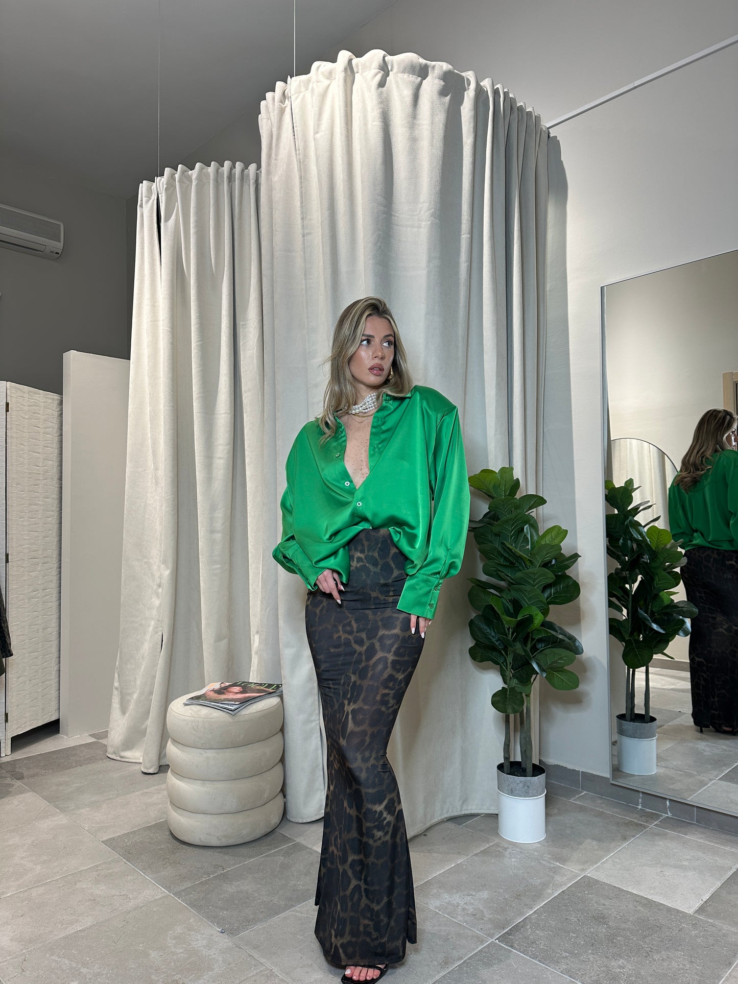 maxi skirt maculata