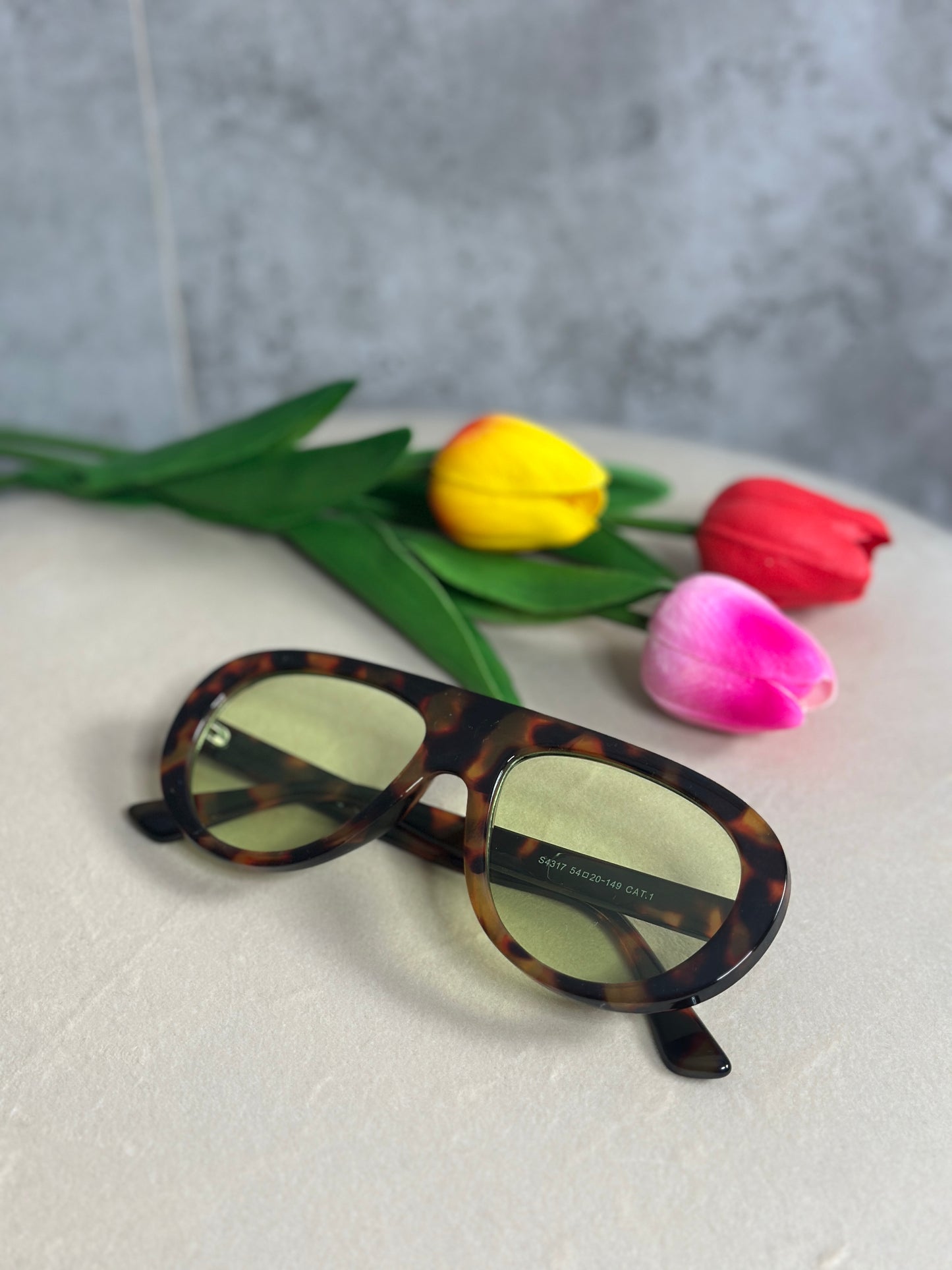sunglasses maculato giallo