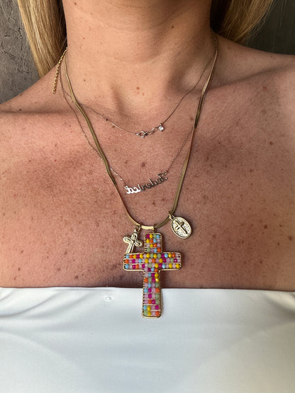 Collana maxi croce