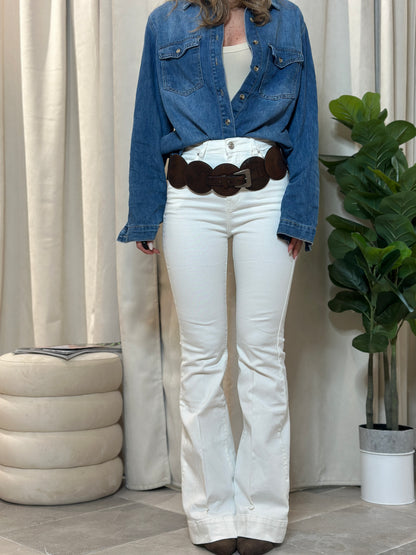 Jeans a Zampa white