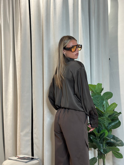 Camicia maxi spalline Justwest