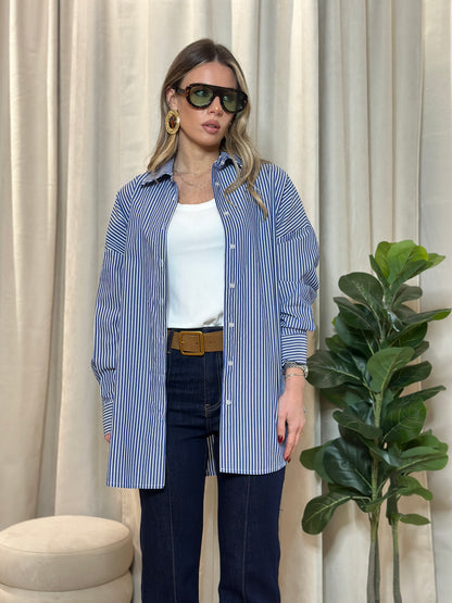 Maxi Shirt a Righe