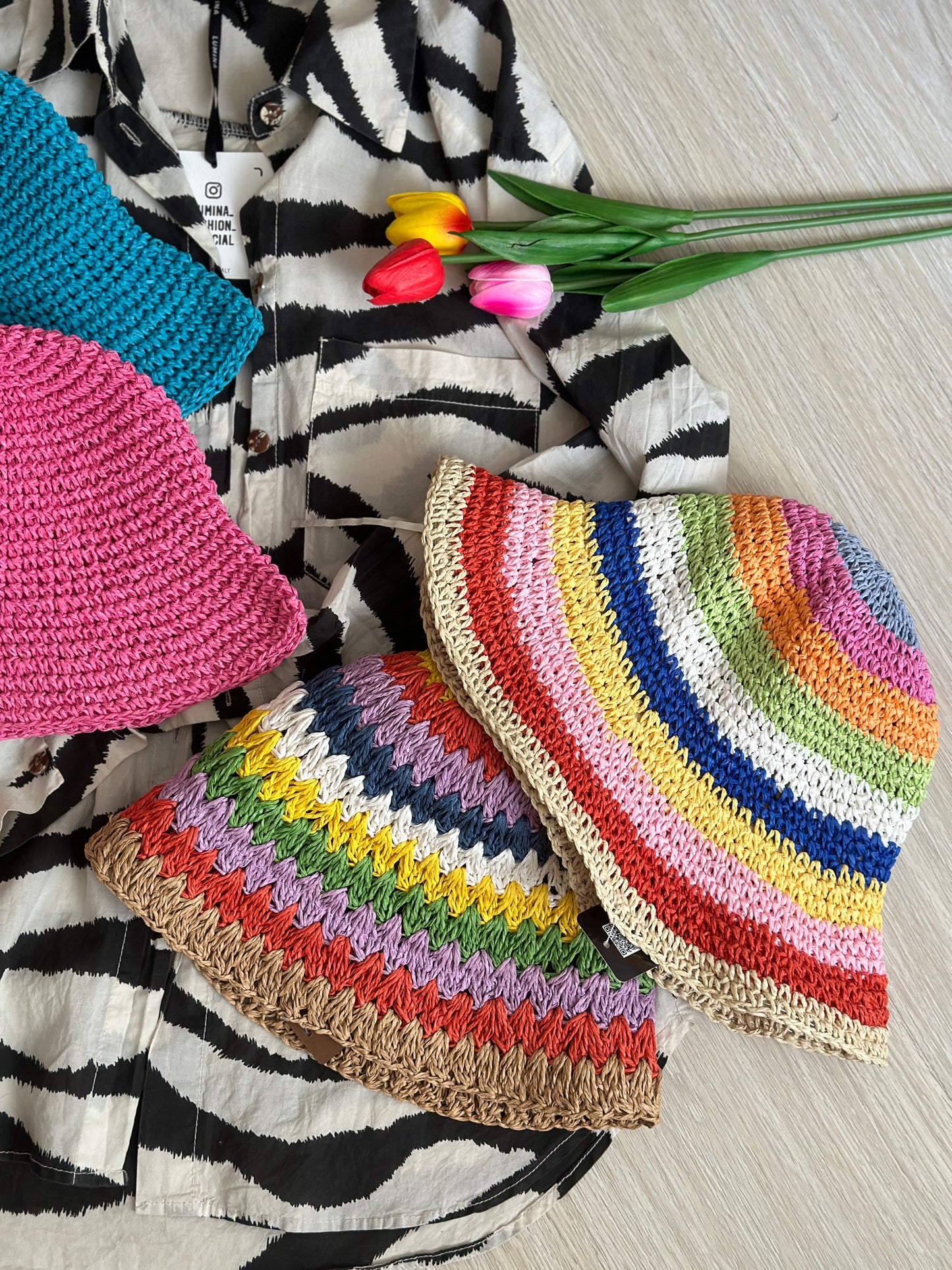 cappello multicolor
