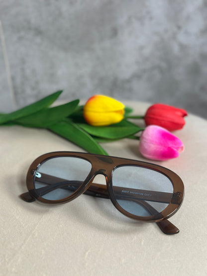 Sunglasses Brown lente Azzurra