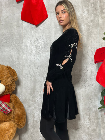 Abito fiocco Velvet