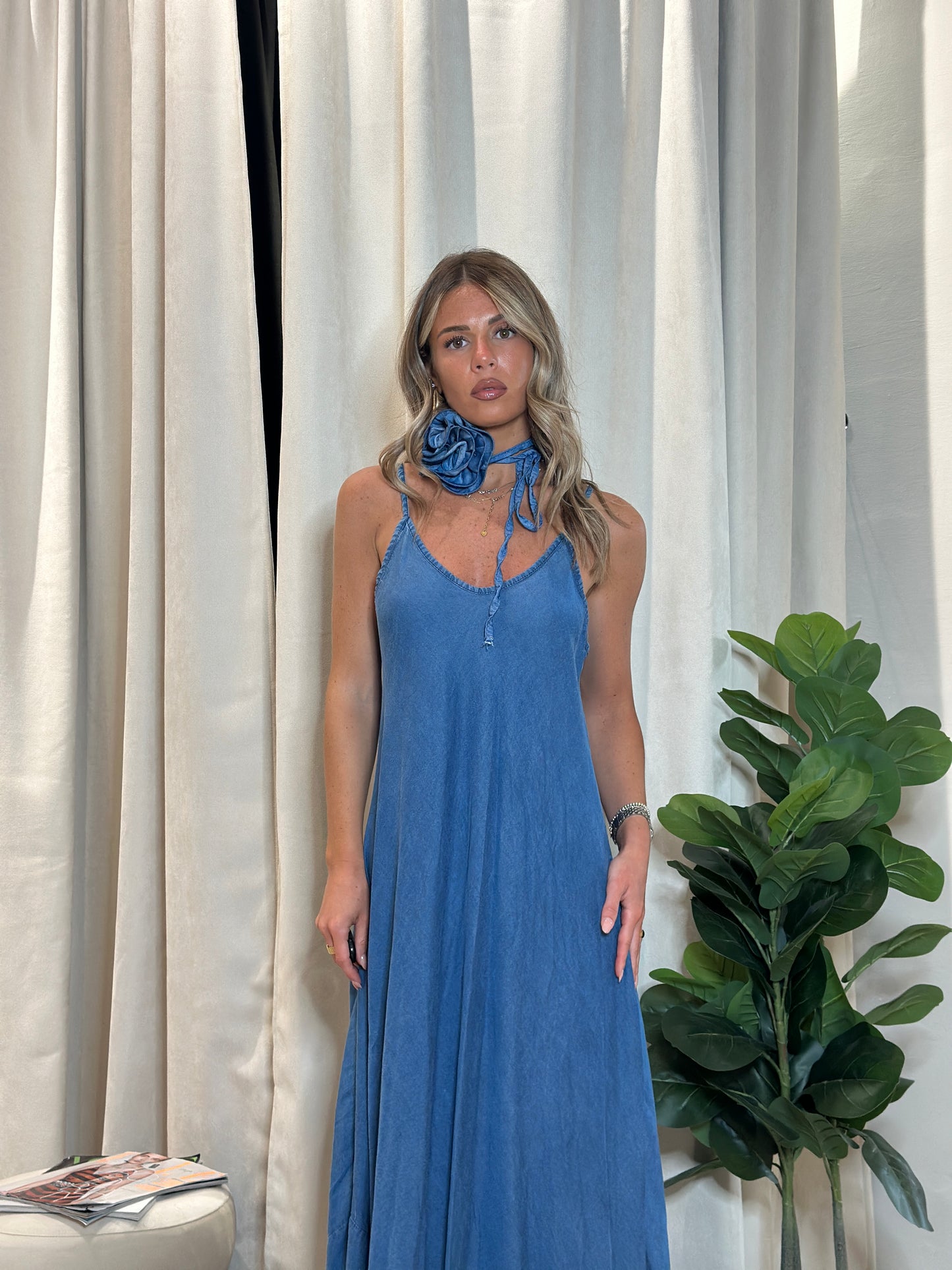 long dress denim