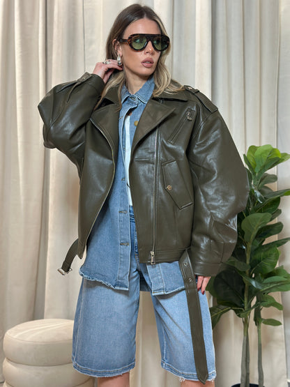 Biker ecopelle Verdone
