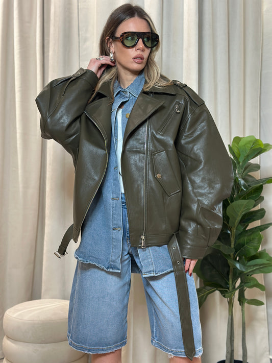 Biker ecopelle Verdone