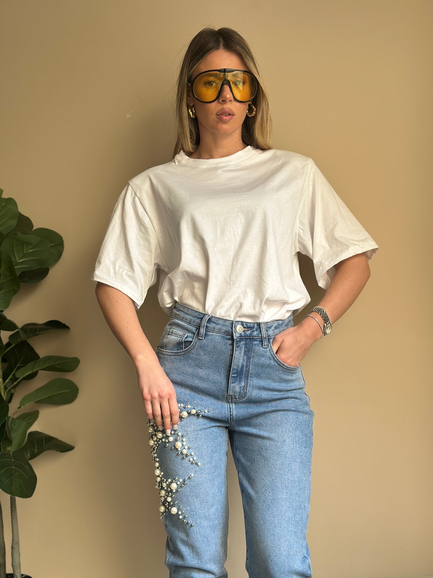 t-shirt spalline