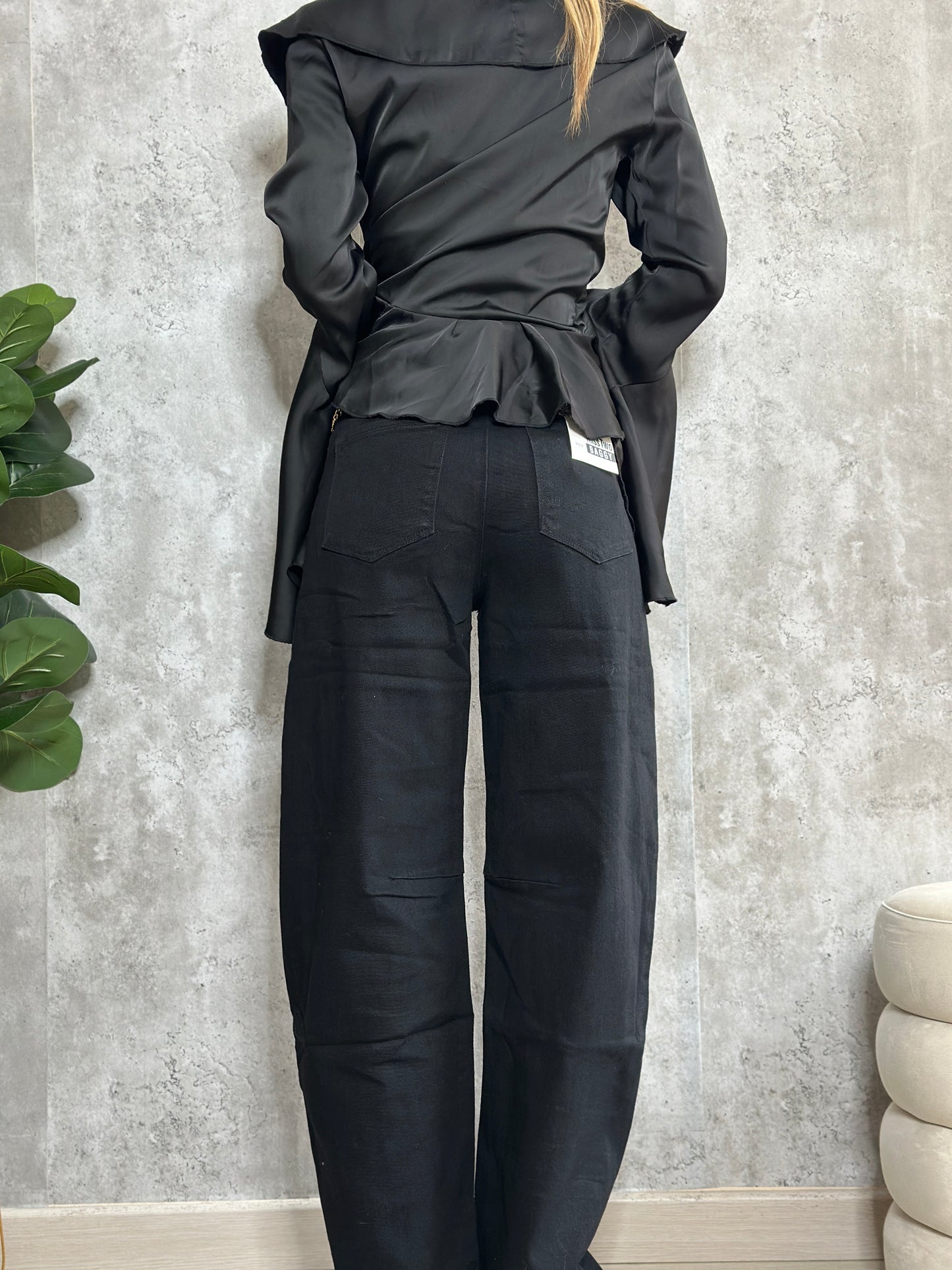 jeans balloon black