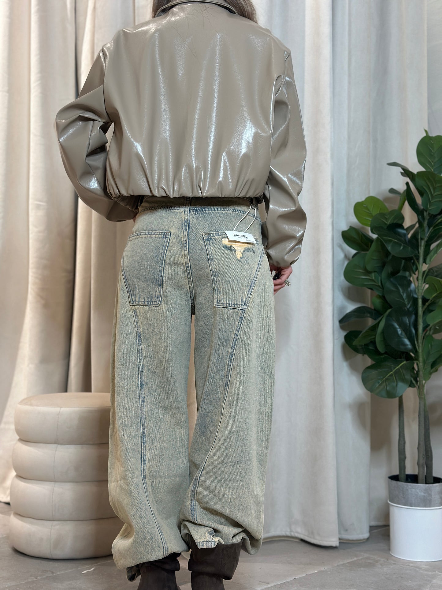 jeans balloon slavato