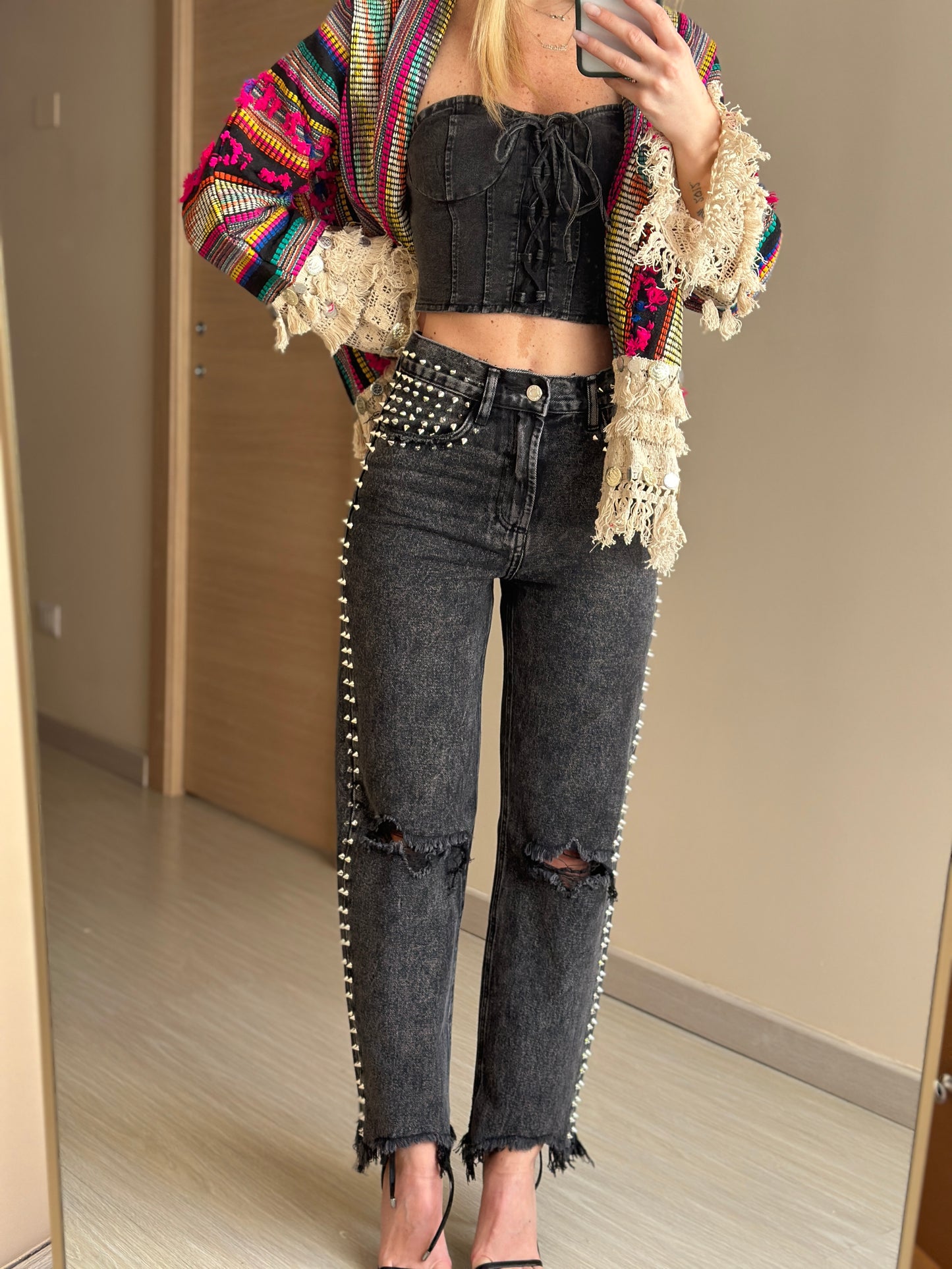 jeans borchie