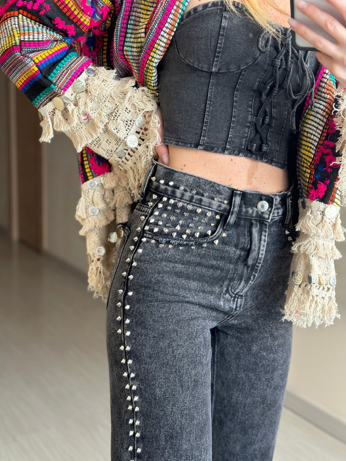 jeans borchie