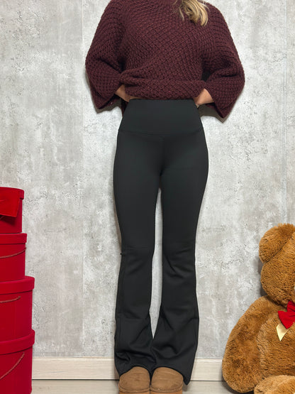 Leggins a zampa felpato