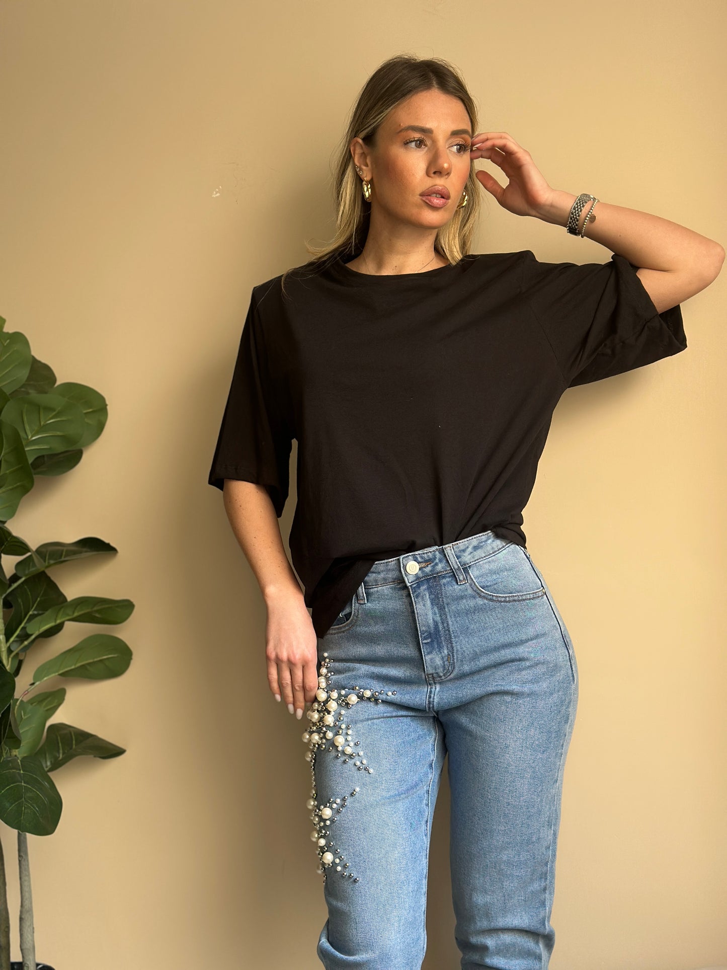 t-shirt spalline