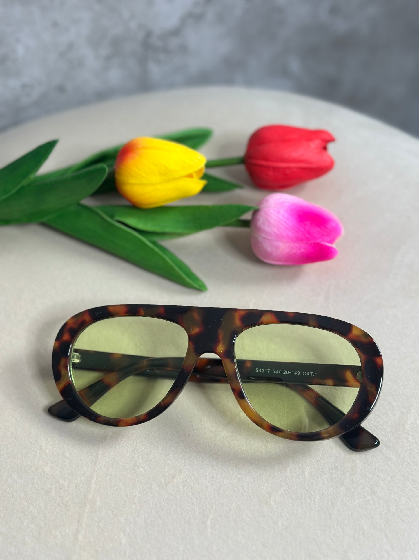sunglasses maculato giallo
