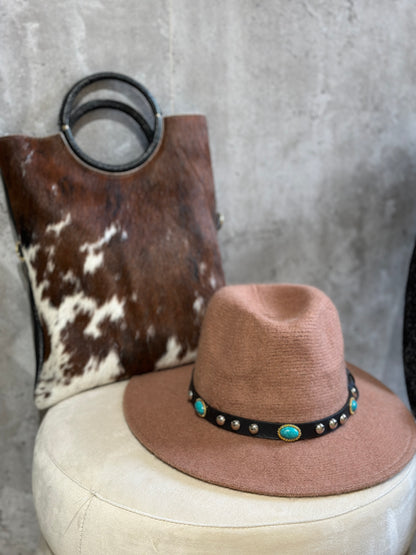 Cappello Fedora Cuoio