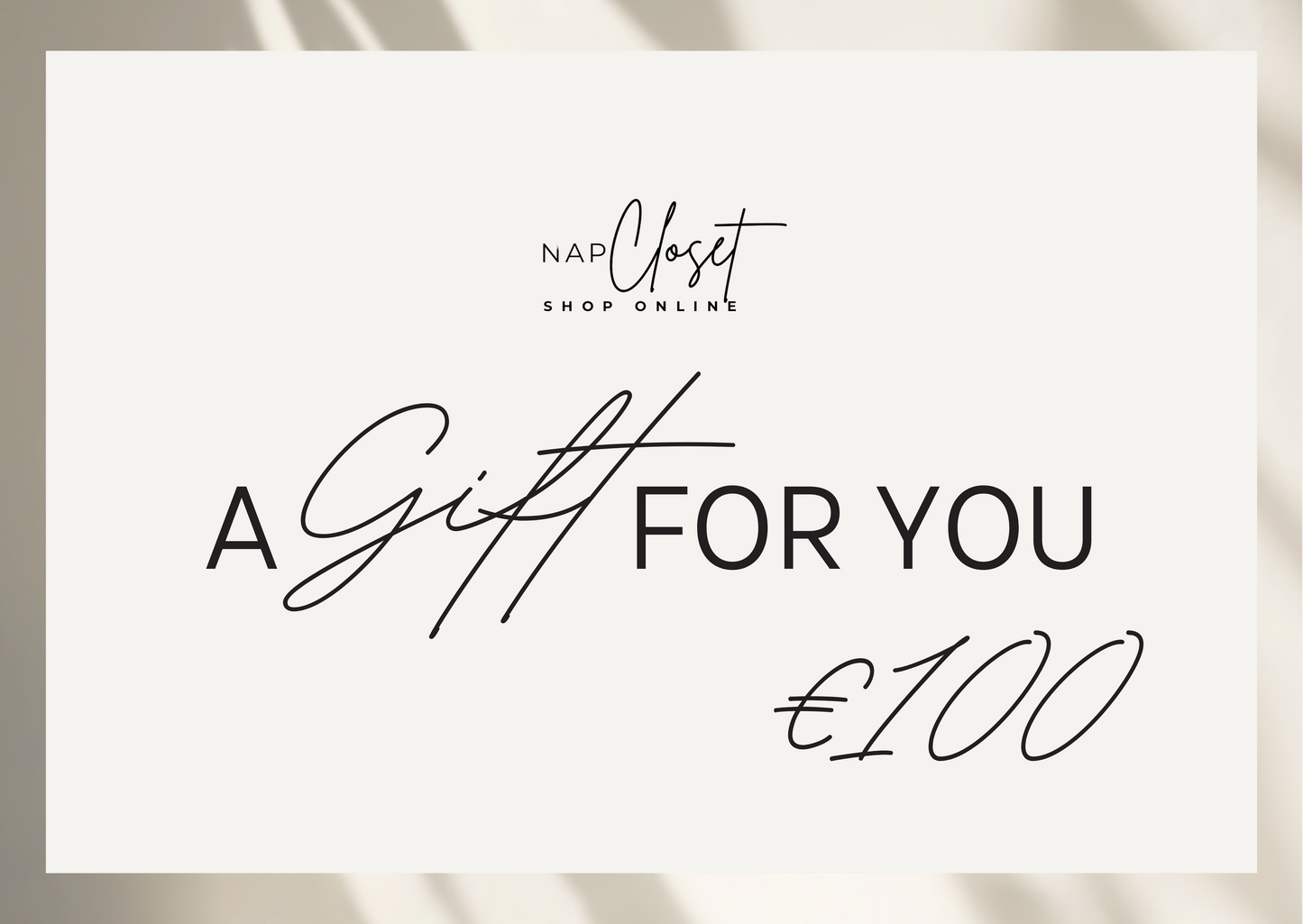 gift card by napcloset