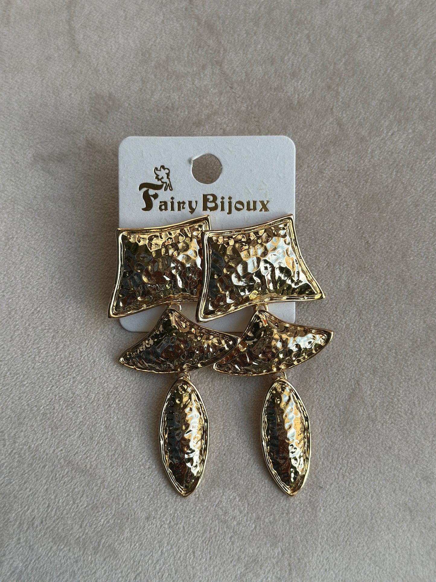 orecchini gold pendente