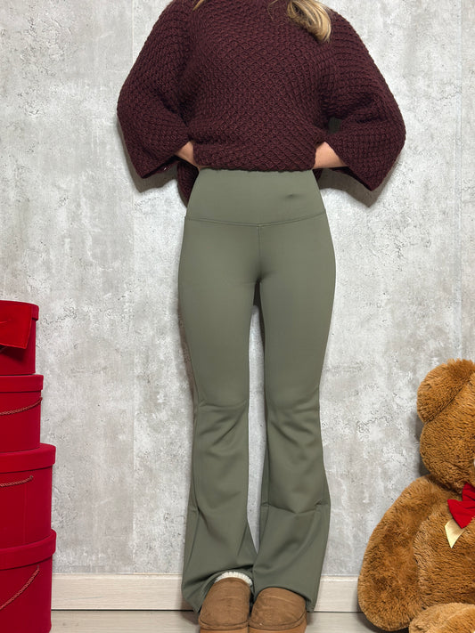 Leggins a zampa felpato